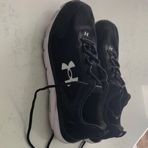 Under Armour Black & White Athletic Sneakers